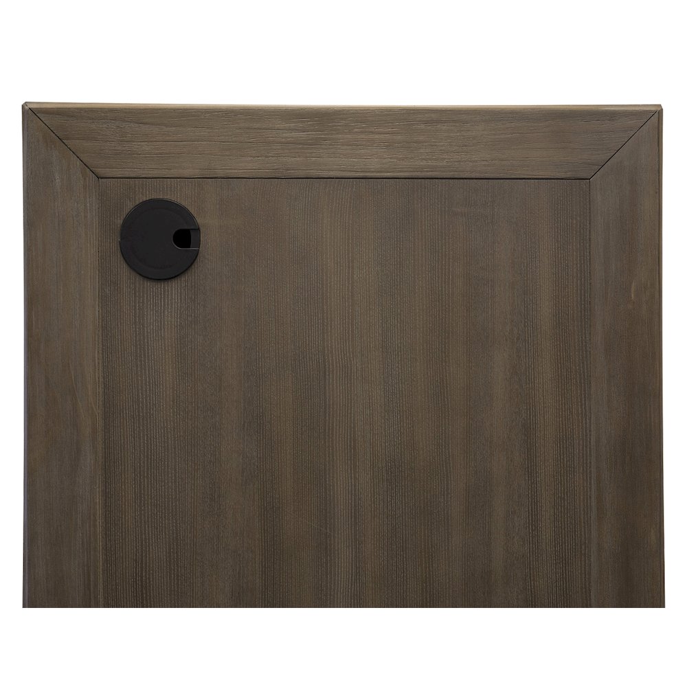 Carson Wood Double Pedestal Executive Desk, Gray. Picture 8