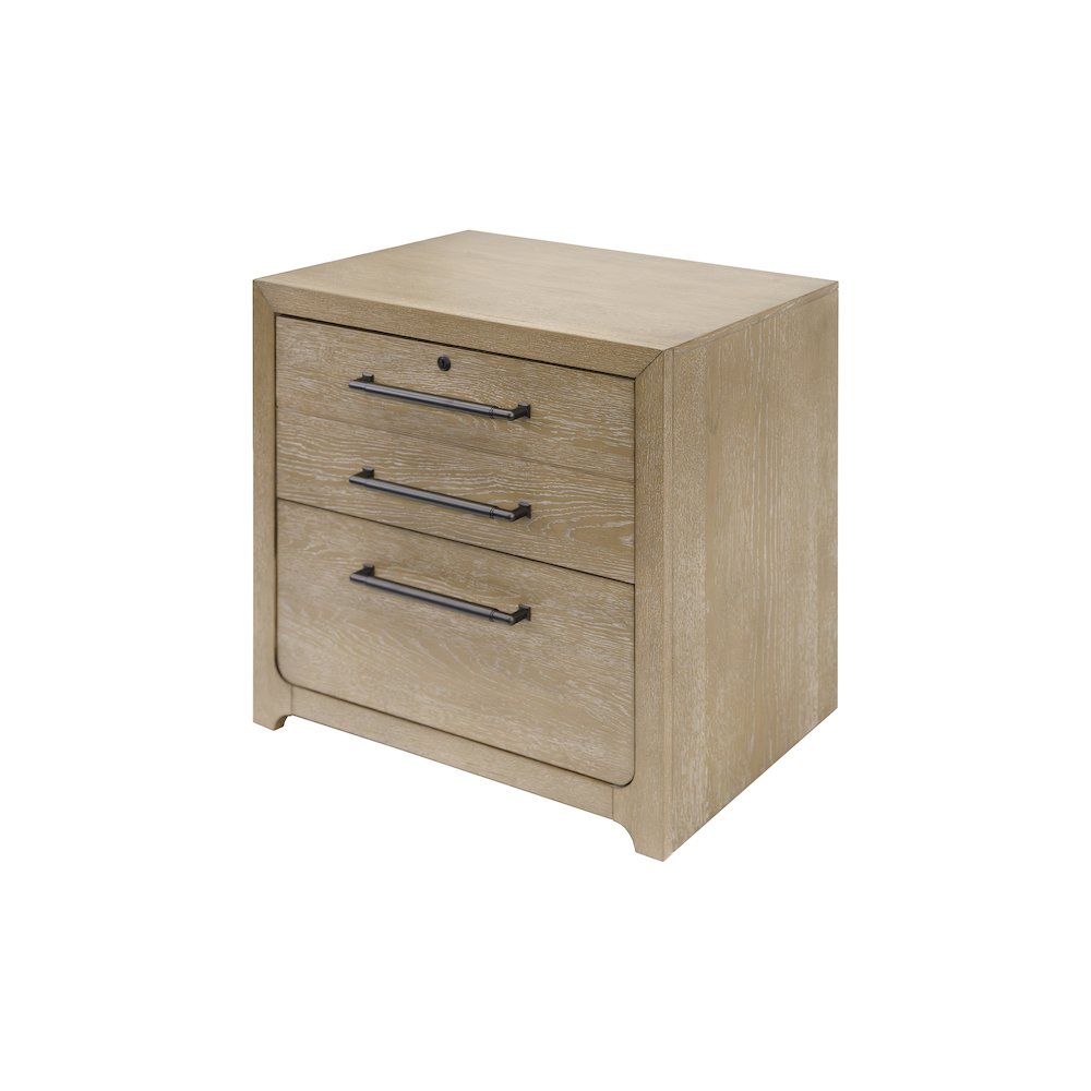 Canyon Drive Modern Wood Lateral File, Light Brown. Picture 1