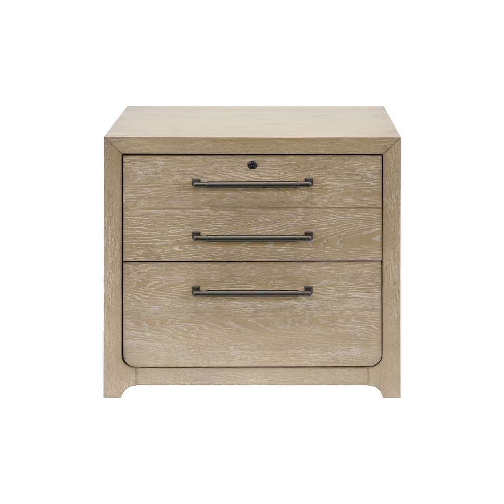 Canyon Drive Modern Wood Lateral File, Light Brown. Picture 2