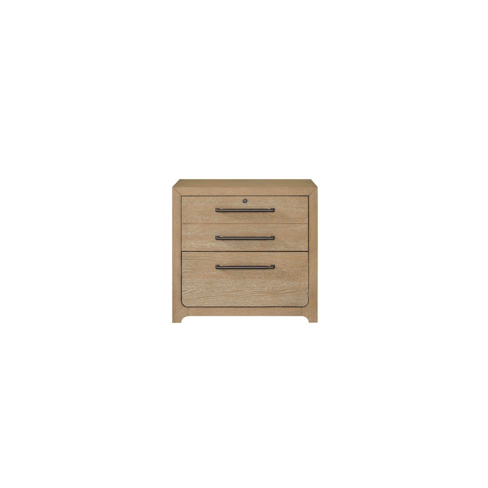 Canyon Drive Modern Wood Lateral File, Light Brown. Picture 4