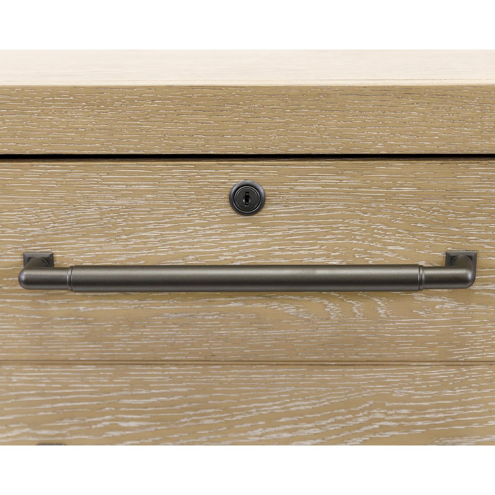 Canyon Drive Modern Wood Lateral File, Light Brown. Picture 8