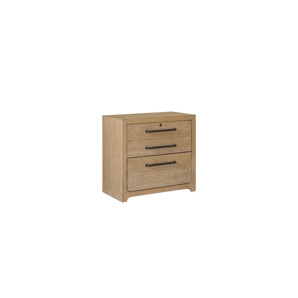 Canyon Drive Modern Wood Lateral File, Light Brown. Picture 12