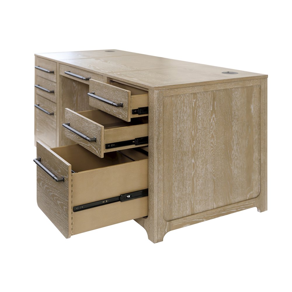 Canyon Drive Wood Double Pedestal Executive Desk. Picture 13