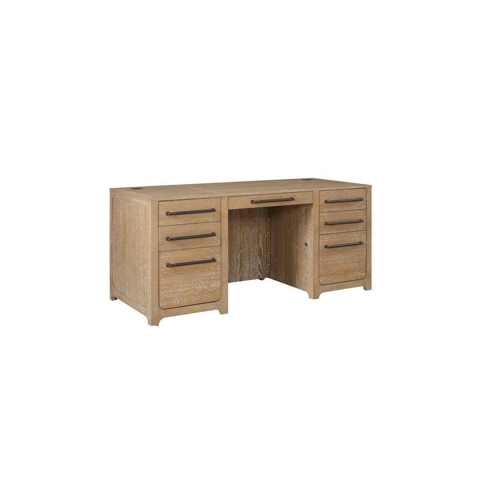 Canyon Drive Wood Double Pedestal Executive Desk. Picture 16