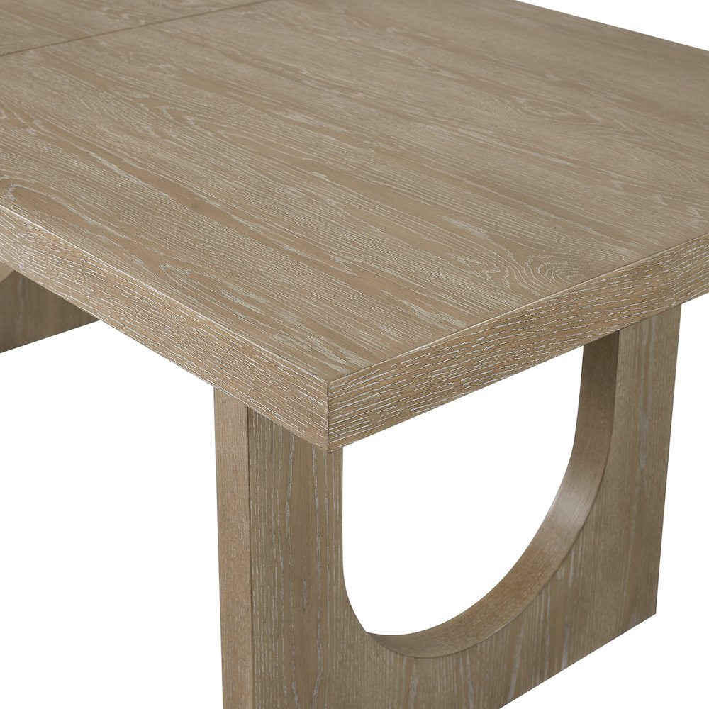 Canyon Drive Modern Wood Kitchen Dining Table, Light Brown. Picture 3