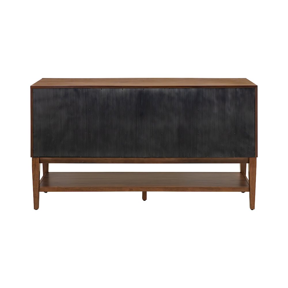 Wood Sideboard, Dining Storage, TV Stand, Entertainment Console, Brown. Picture 4
