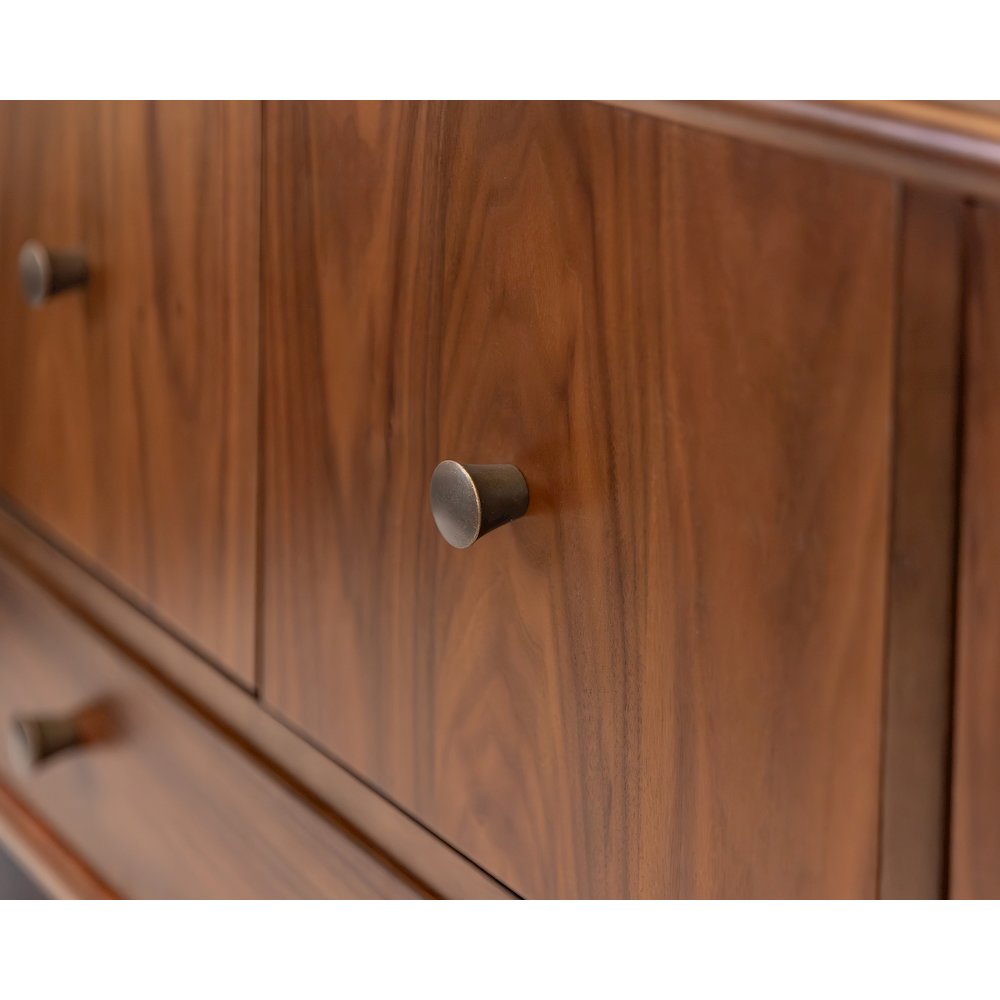 Wood Sideboard, Dining Storage, TV Stand, Entertainment Console, Brown. Picture 10