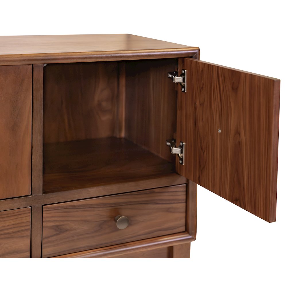 Wood Sideboard, Dining Storage, TV Stand, Entertainment Console, Brown. Picture 13