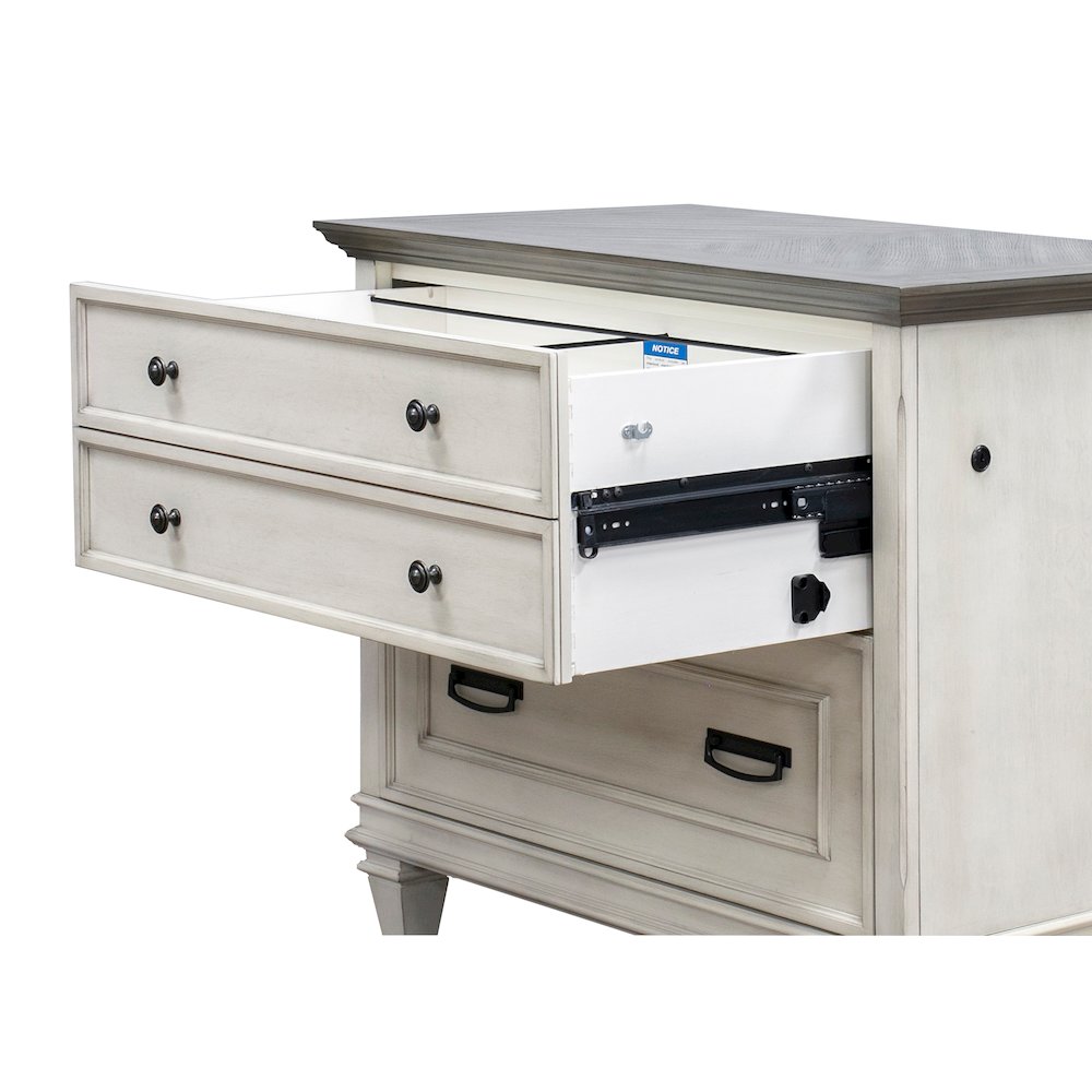 Hartford Wood Lateral File With Locking Legal/Letter File Drawer. Picture 5