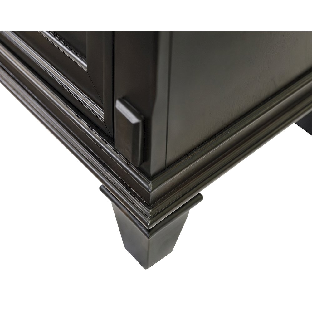 Palisades 67" Fireplace Console, Fully Assembled, Gray. Picture 6