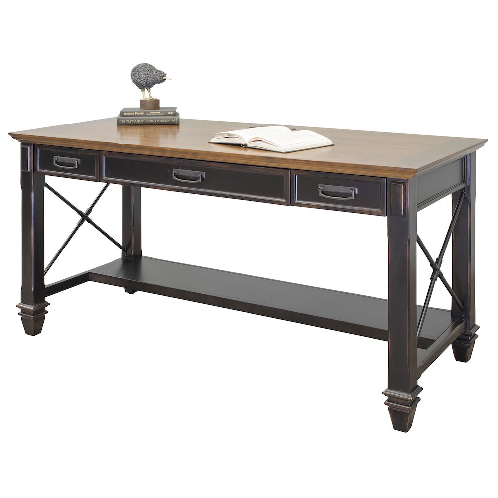 Hartford Wood Writing Desk, Brown. Picture 1