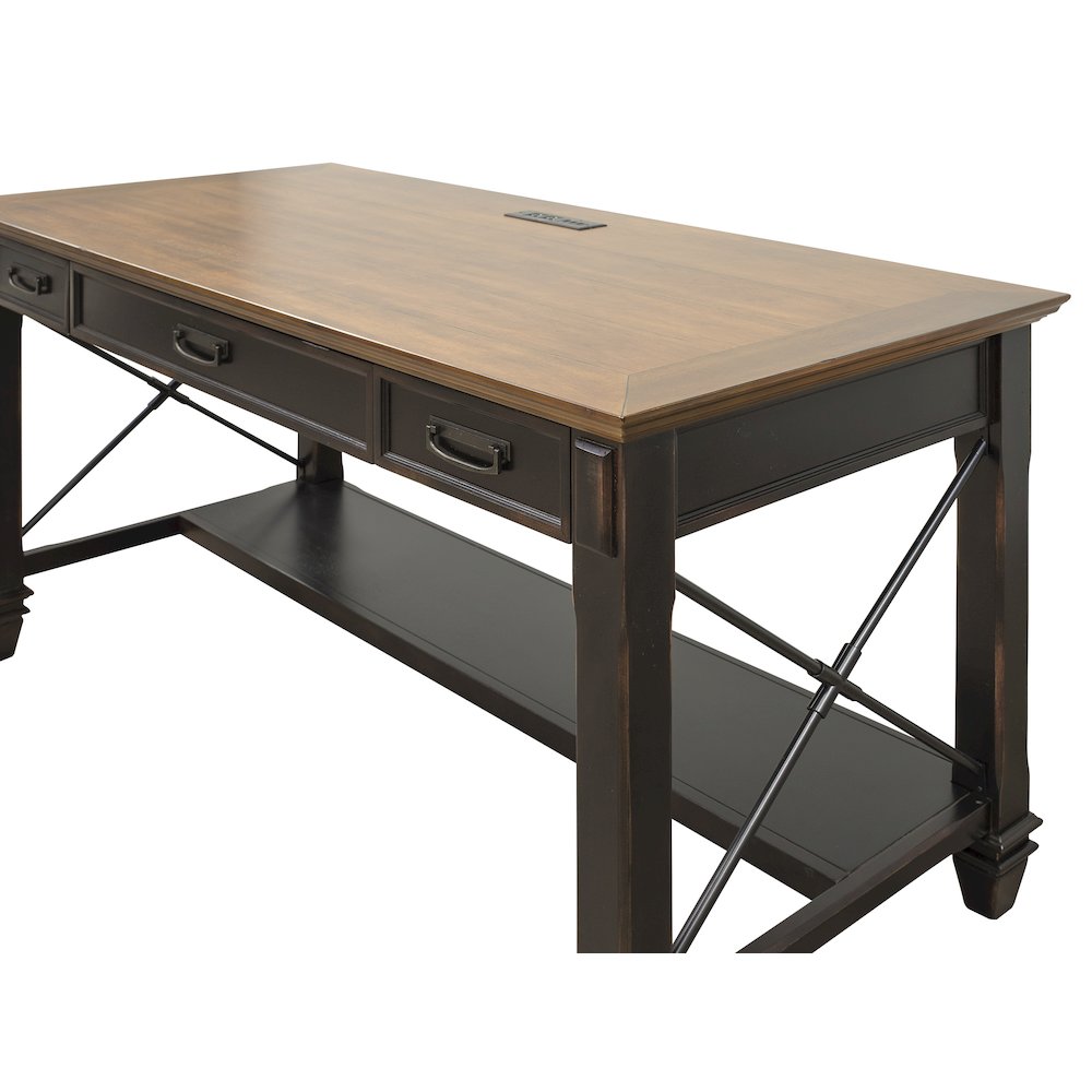 Hartford Wood Writing Desk, Brown. Picture 2