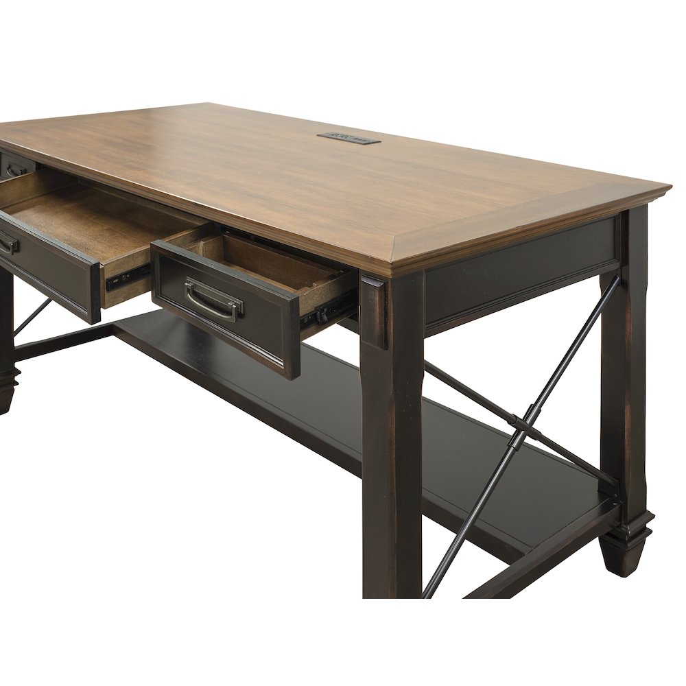 Hartford Wood Writing Desk, Brown. Picture 3