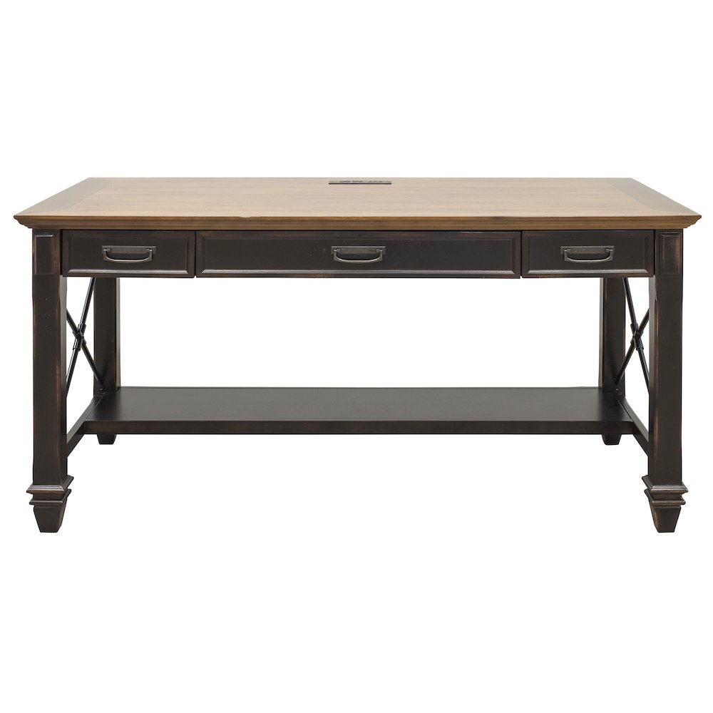 Hartford Wood Writing Desk, Brown. Picture 4