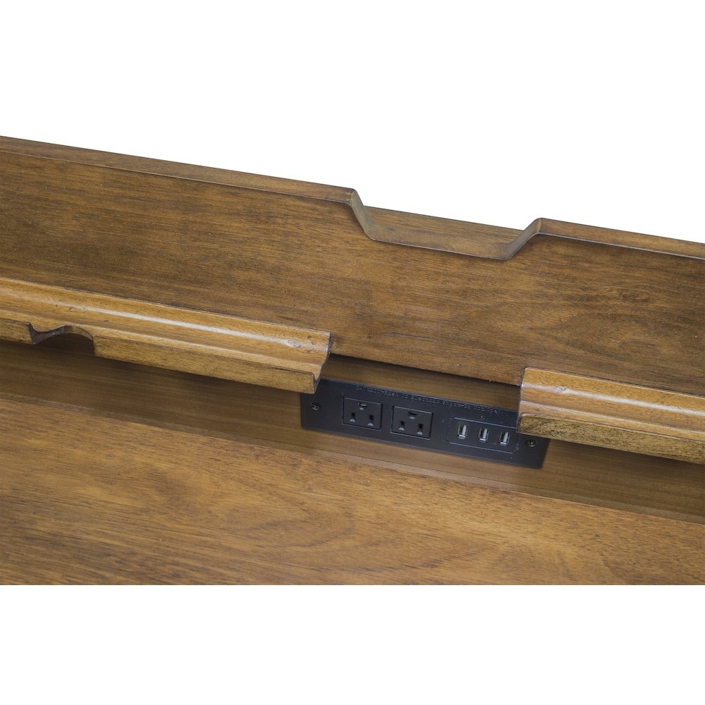 Hartford Wood Electric Sit/Stand Desk, Black. Picture 4