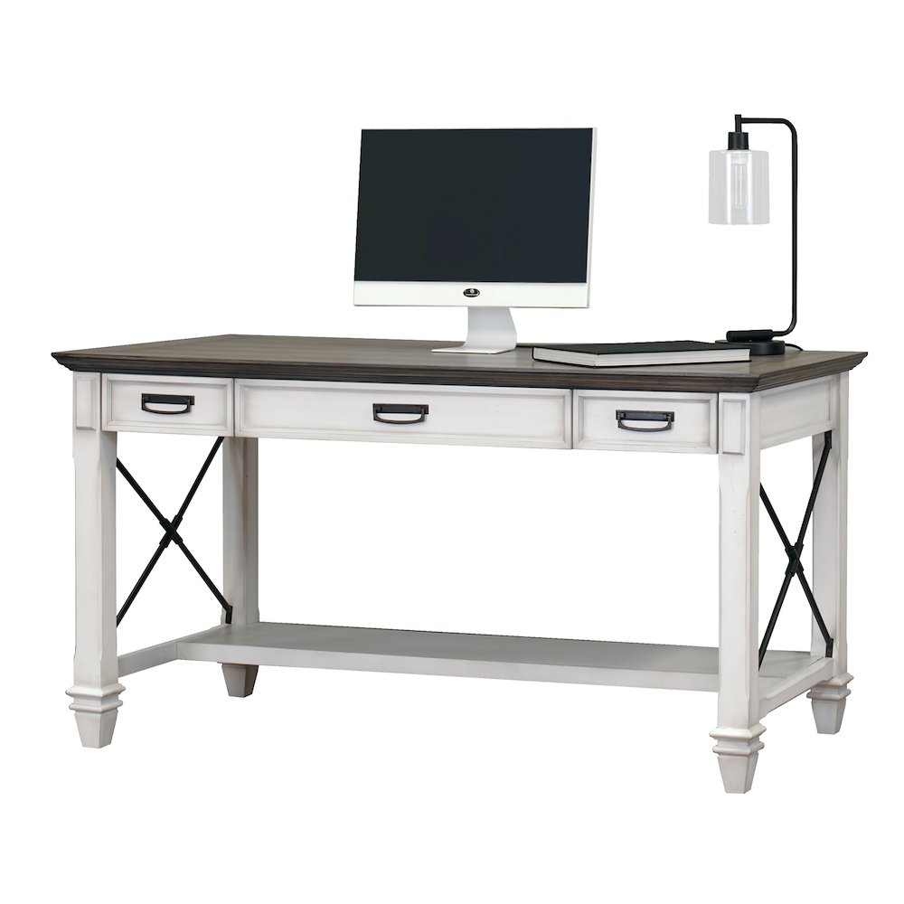 Hartford Wood Writing Desk, White. Picture 3