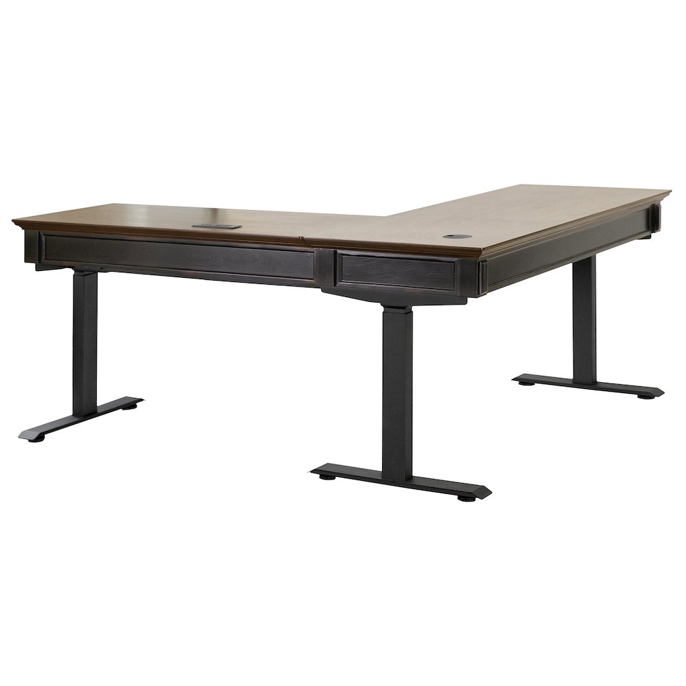 Hartford Electric Sit/Stand L-Desk and Return, Height Adustable. Picture 4