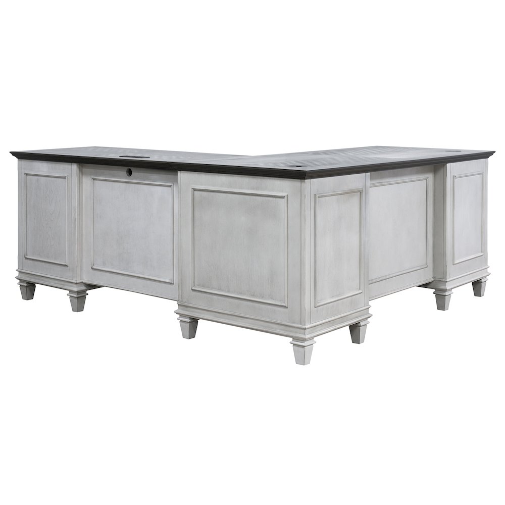 Hartford Wood L-Desk and Return. Picture 5