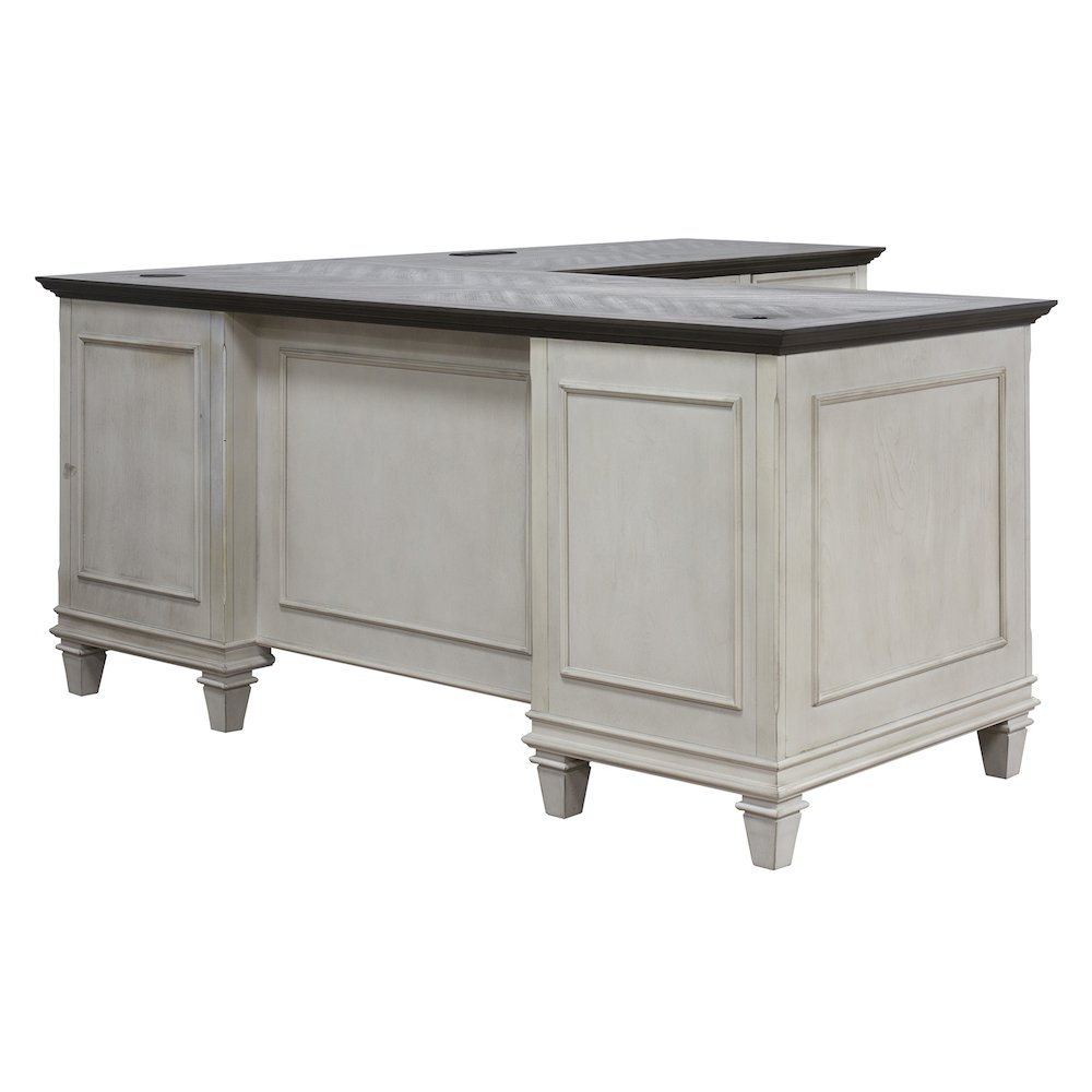 Hartford Wood L-Desk and Return. Picture 6