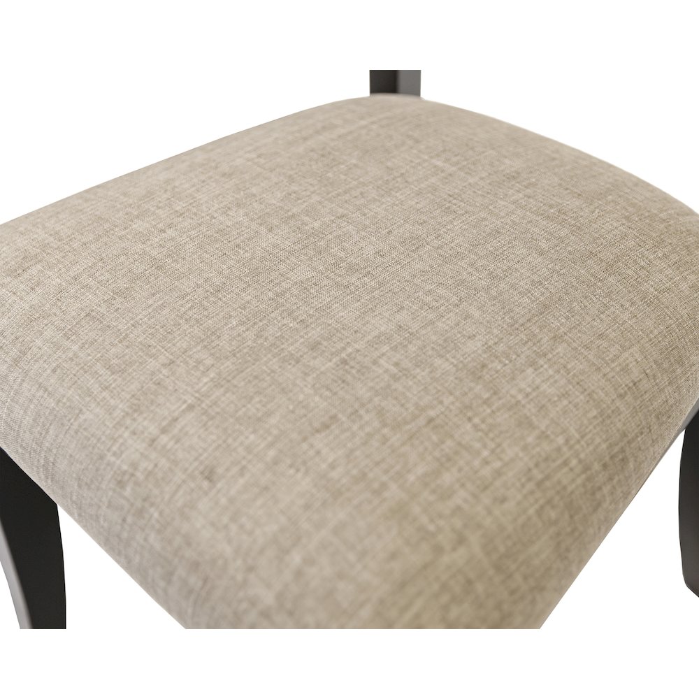 Hartford Two Wood Traditional Kitchen Table Chairs, Black. Picture 7