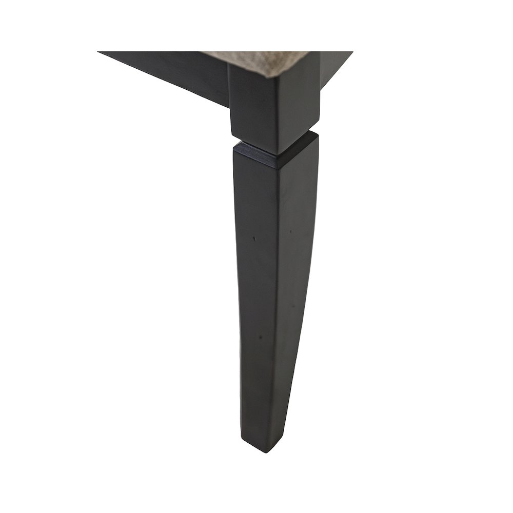 Hartford Two Wood Traditional Kitchen Table Chairs, Black. Picture 8