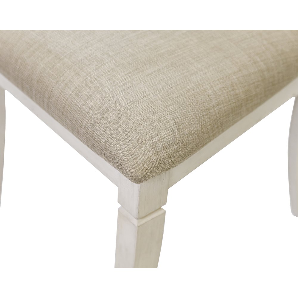 Hartford Two Wood Traditional Kitchen Table Chairs, White. Picture 6