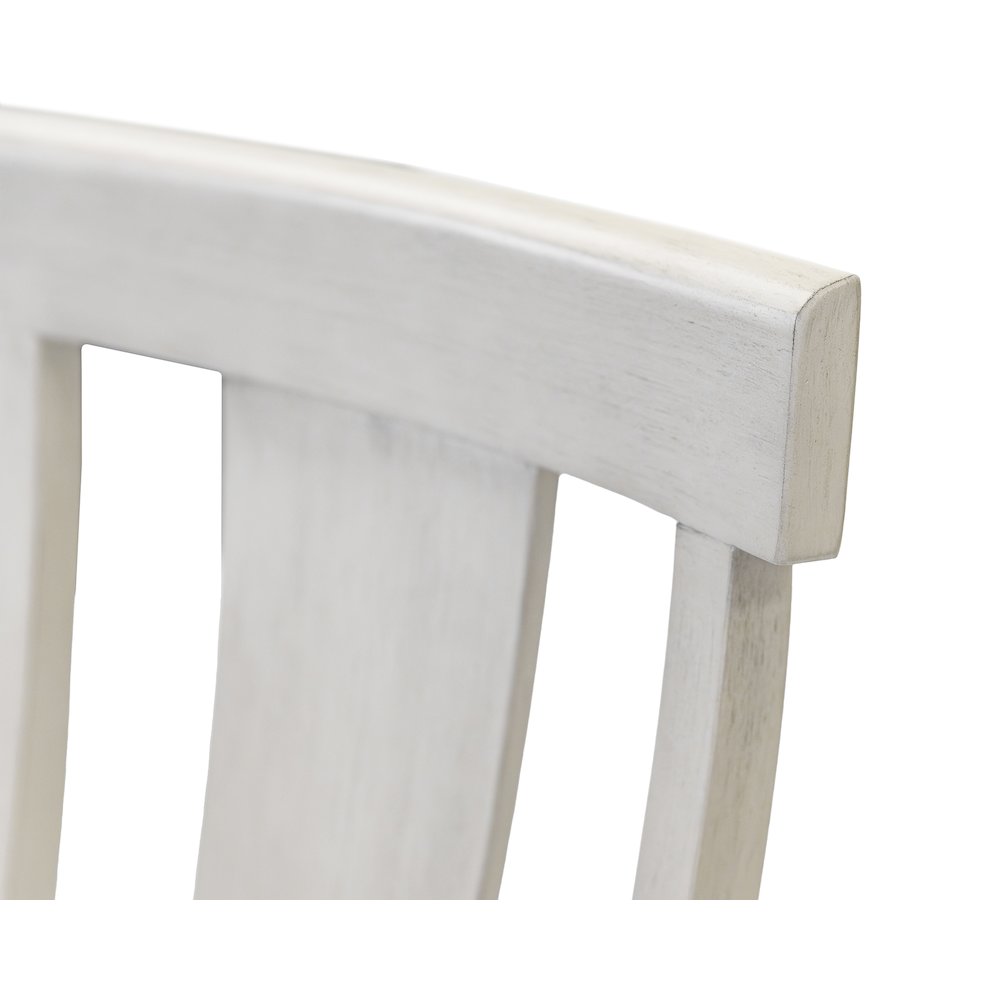 Hartford Two Wood Traditional Kitchen Table Chairs, White. Picture 8