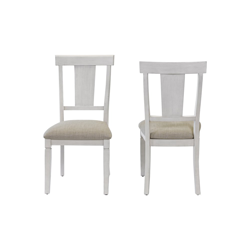 Hartford Two Wood Traditional Kitchen Table Chairs, White. Picture 1
