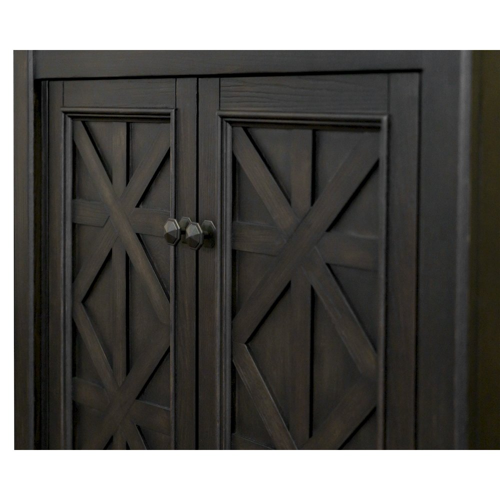 Kingston Wood Bookcase With Doors, Fully Assembled. Picture 7