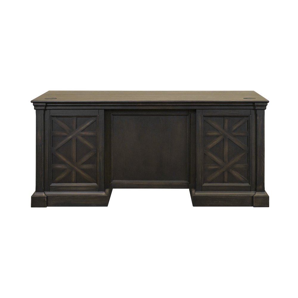 Kingston Wood Double Pedestal Executive Desk, Fully Assembled. Picture 6