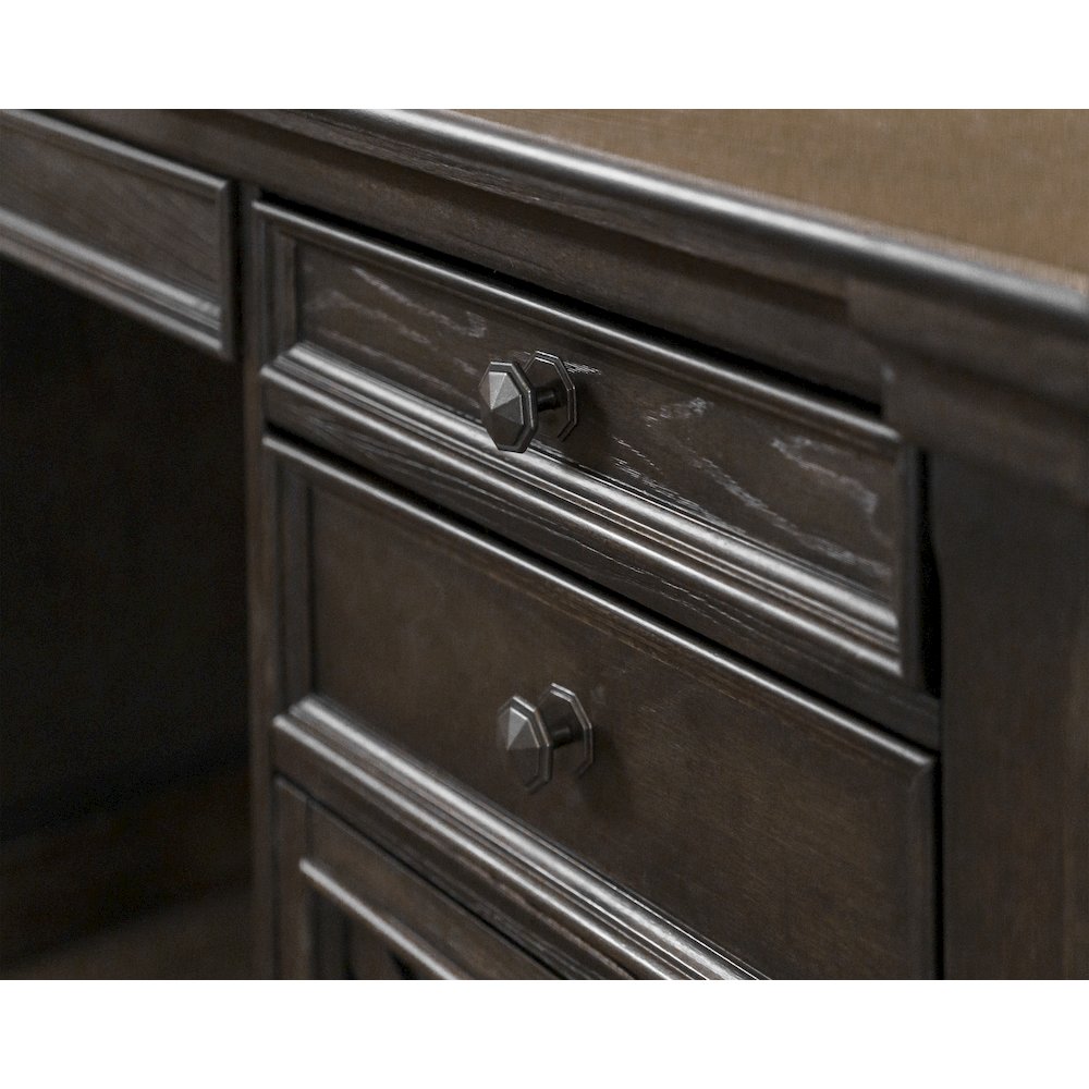 Kingston Wood Double Pedestal Executive Desk, Fully Assembled. Picture 10
