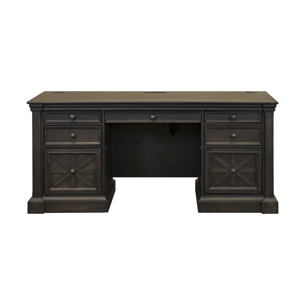 Kingston Traditional Credenza, Dark Brown. Picture 2