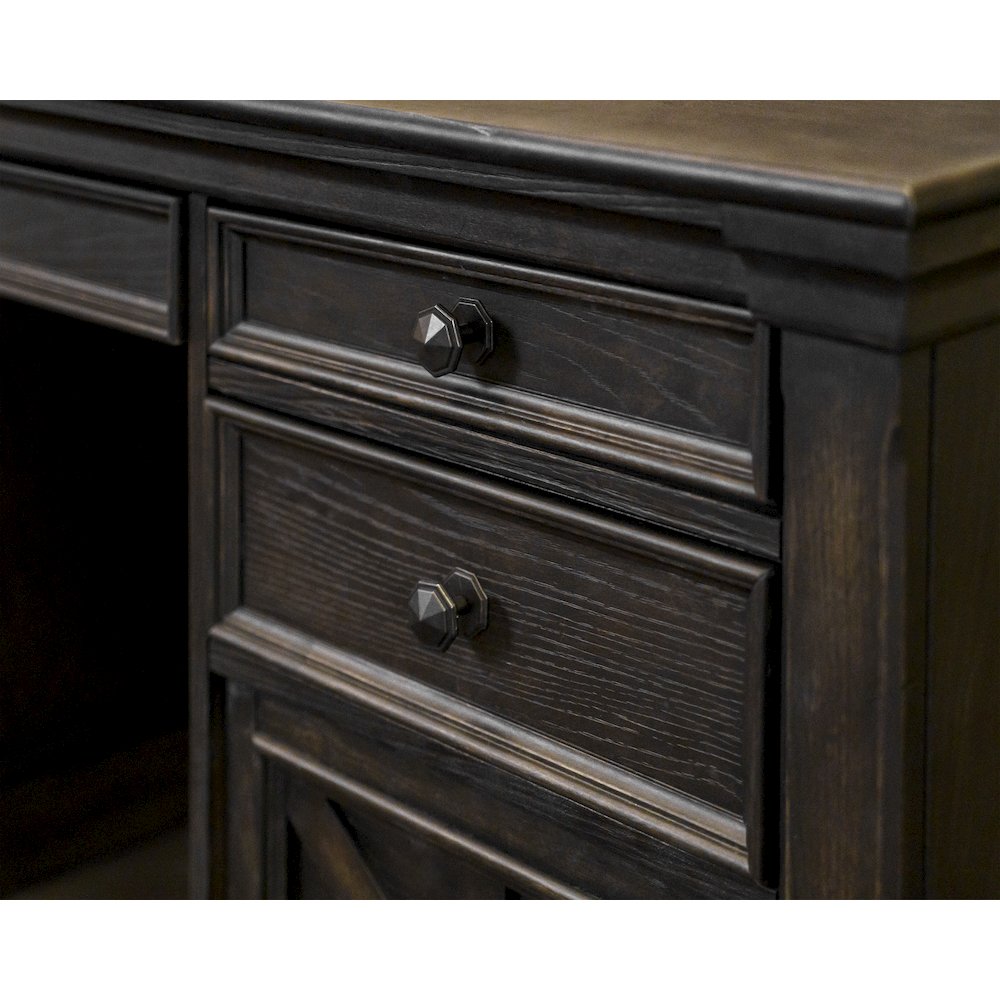 Kingston Traditional Credenza, Dark Brown. Picture 6