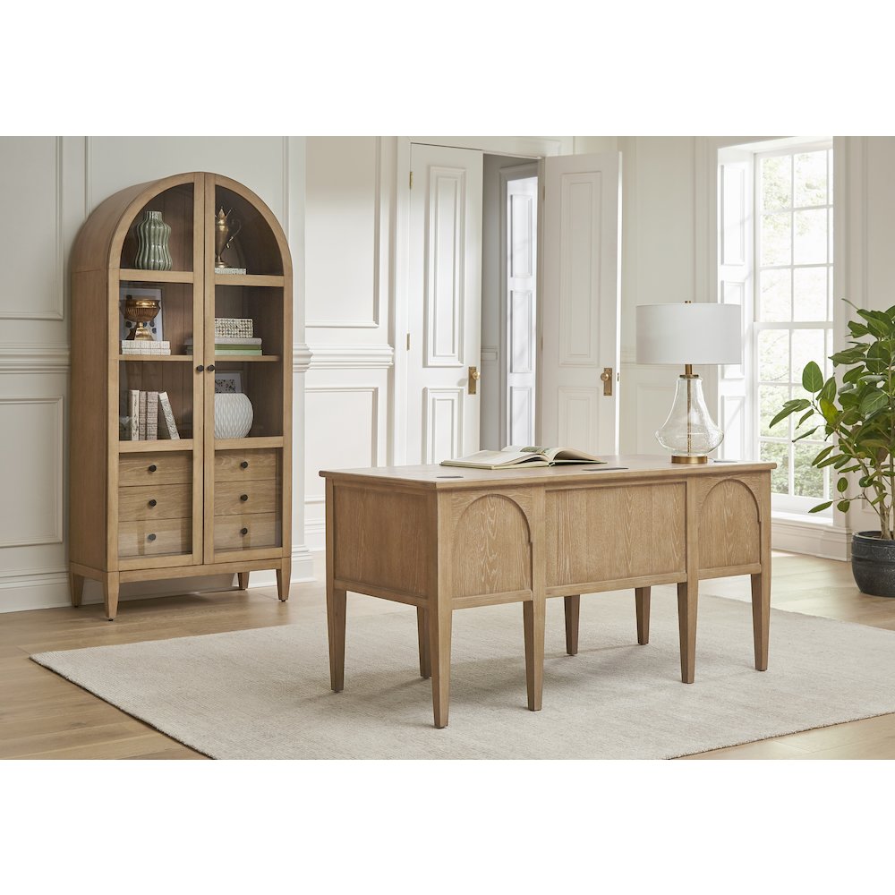 Laurel Wood Arched Display Cabinet/Bookcase. Picture 9