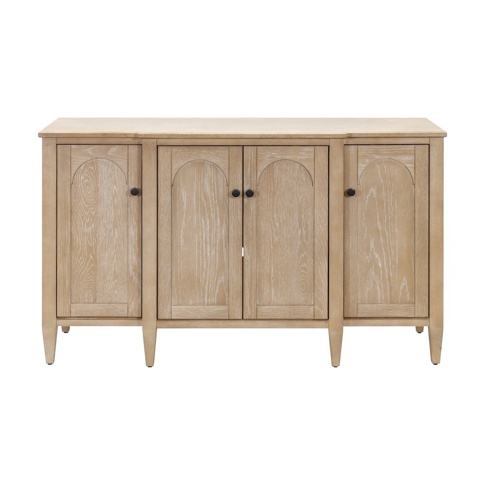 Laurel Wood Console, Wood Accent Cabinet, Fully Assembled. Picture 1