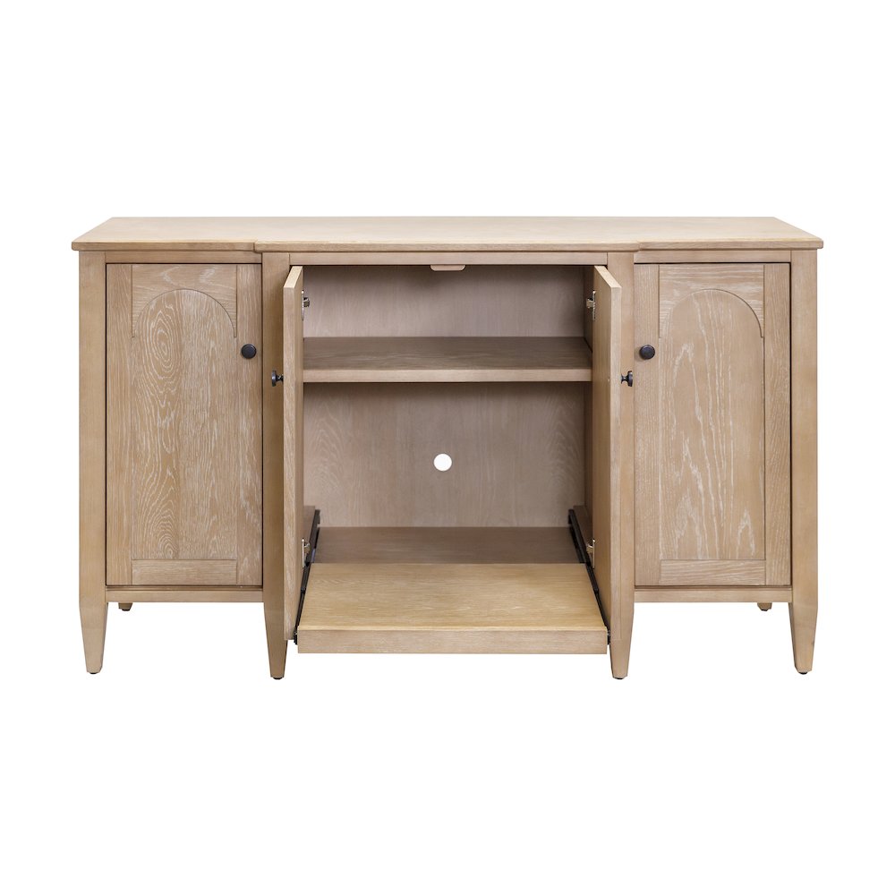 Laurel Wood Console, Wood Accent Cabinet, Fully Assembled. Picture 10