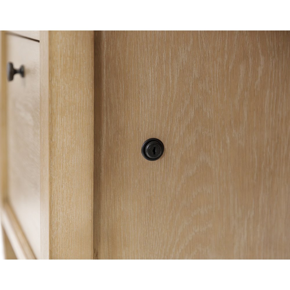 Laurel Wood Double Pedestal Desk, Wood Office Desk. Picture 11