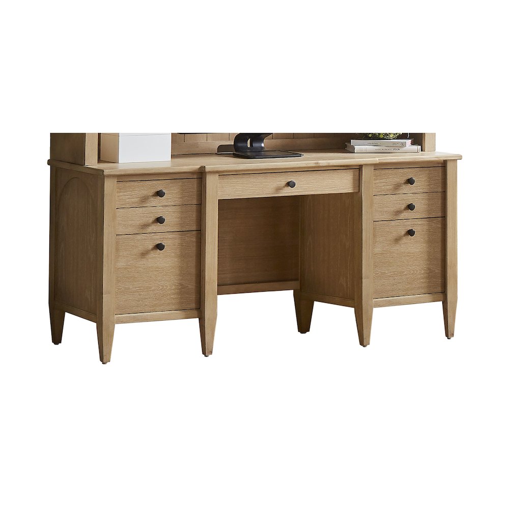 Laurel Wood Credenza, Wood Office Desk. Picture 3