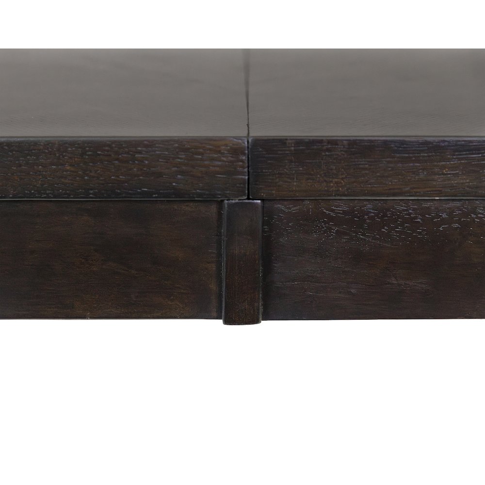 Montclair Modern Wood Rectangular Extension Kitchen Dining Table, Black. Picture 7