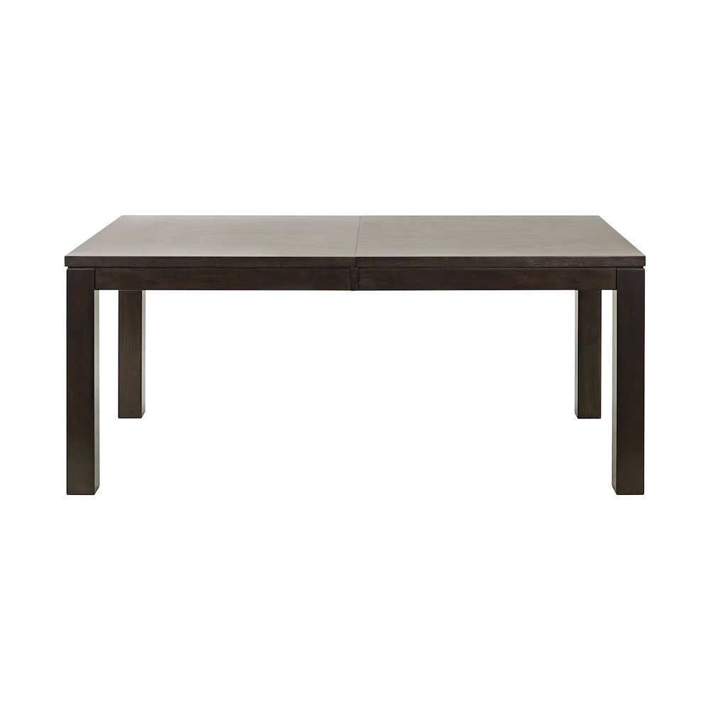 Montclair Modern Wood Rectangular Extension Kitchen Dining Table, Black. Picture 9