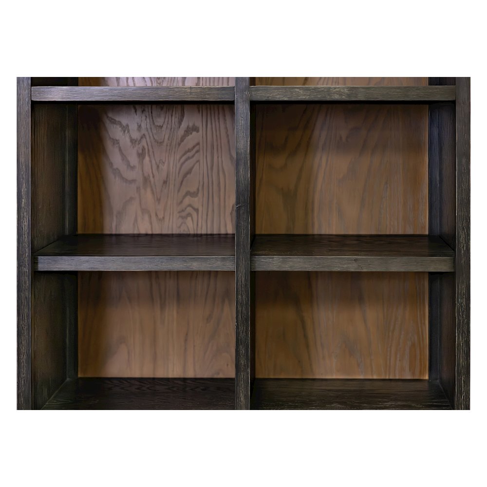 Modern Wood Arched Display Cabinet/Bookcase, Storage Cabinet, Black. Picture 9