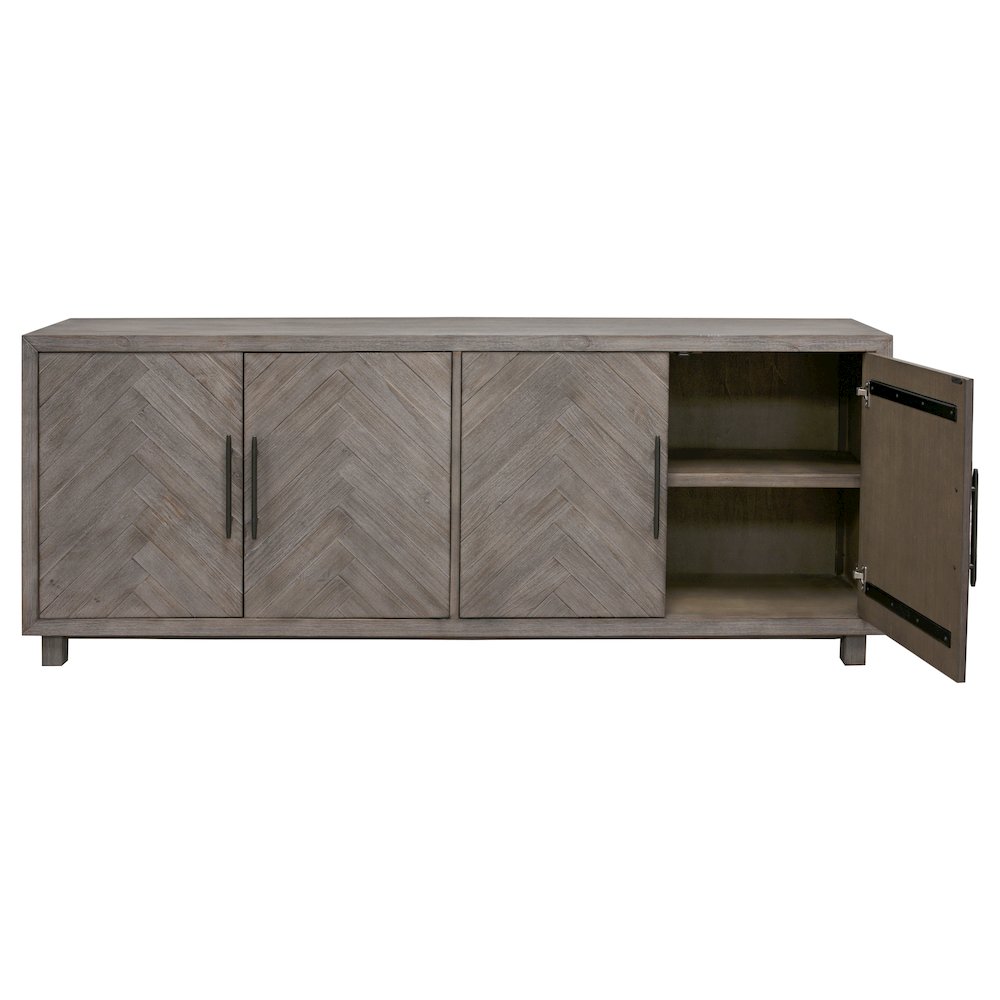 Palisades 80" Four Door TV Console. Picture 9