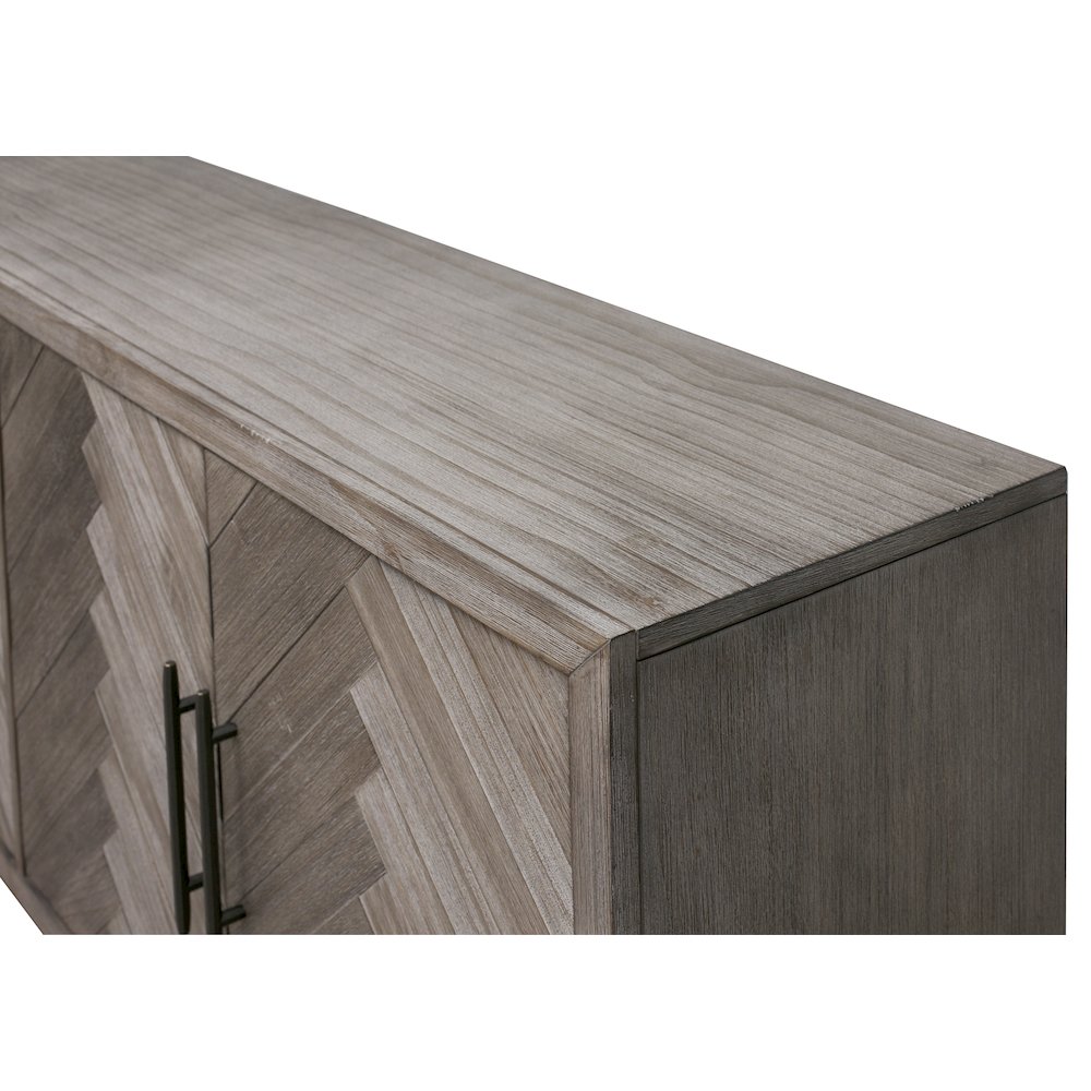 Palisades 80" Four Door TV Console. Picture 11