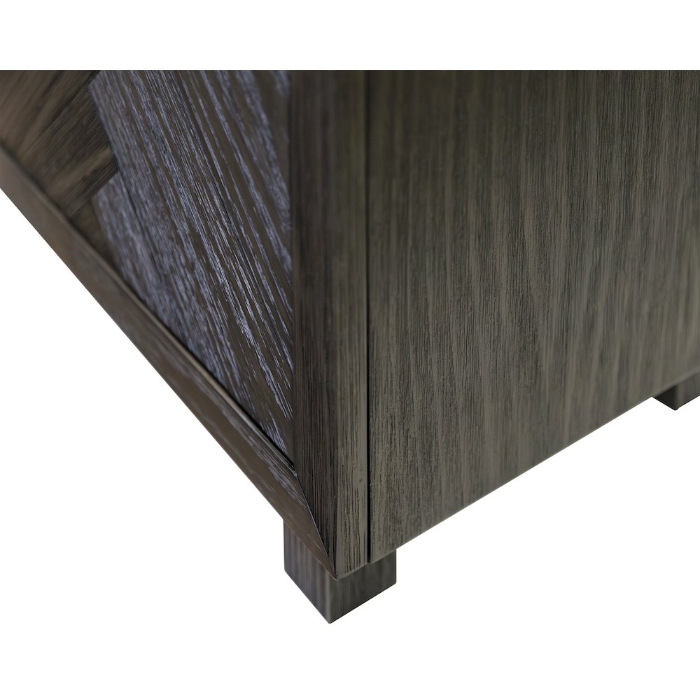 Palisades 80" Fireplace Console, Fully Assembled, Gray. Picture 10