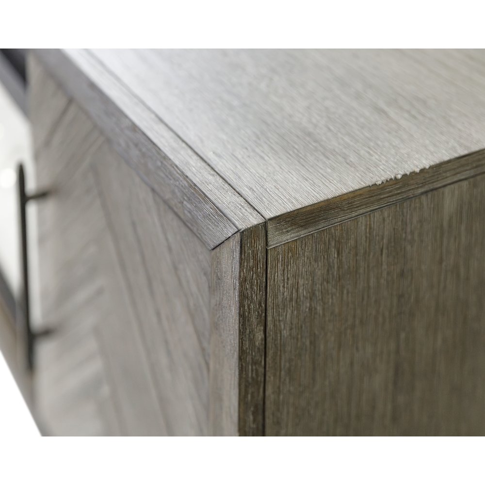 Palisades 96" Fireplace Console, Fully Assembled, Gray. Picture 5