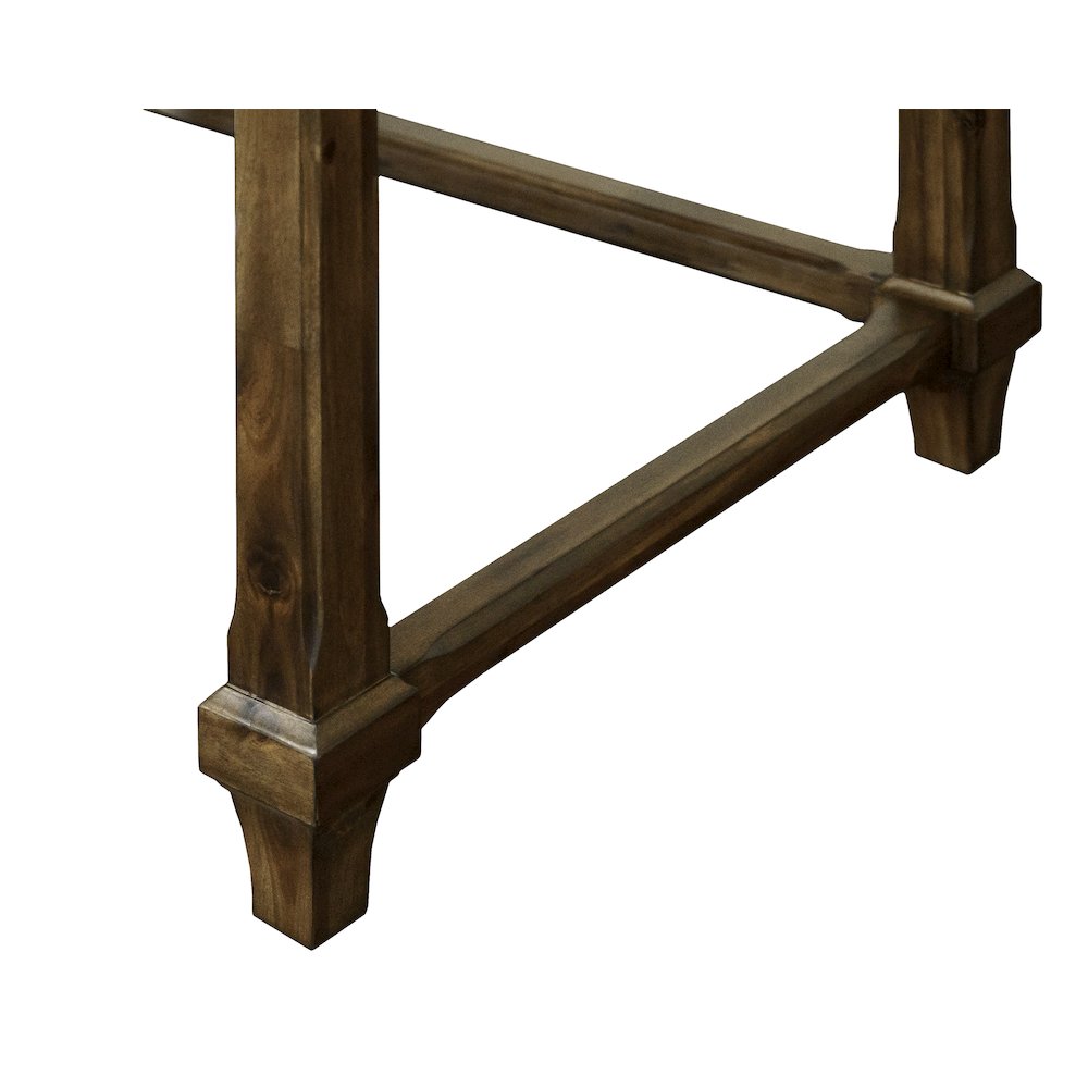 Porter Traditional Wood Writing Desk, Brown. Picture 8