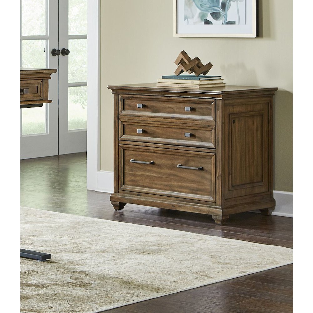 Porter Lateral File, Storage File Drawer, Brown. Picture 5