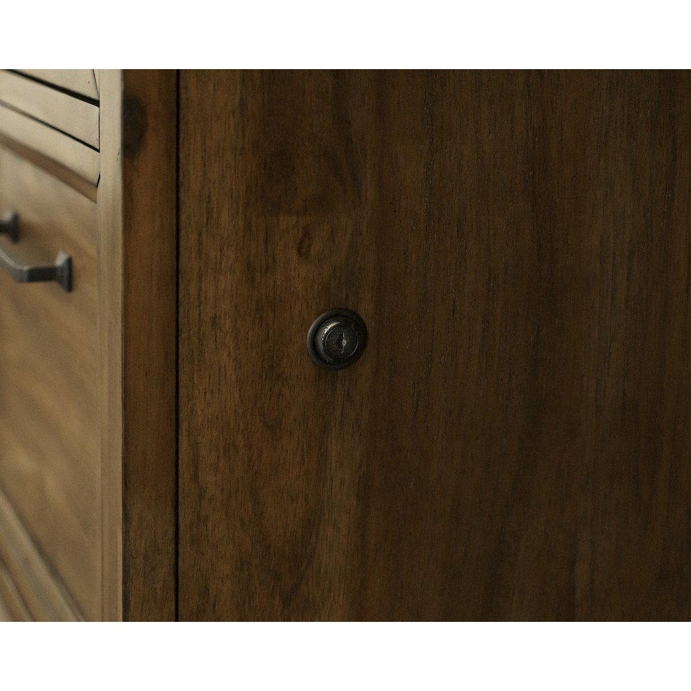 Porter Wood Double Pedestal Executive Desk, Fully Assembled. Picture 13