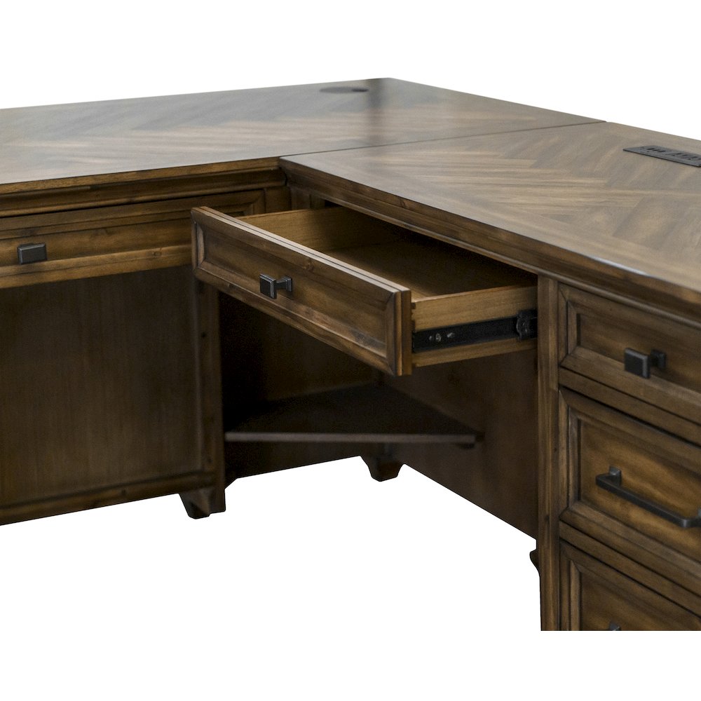 Porter L-Desk & Return, Writing Table & Return. Picture 10