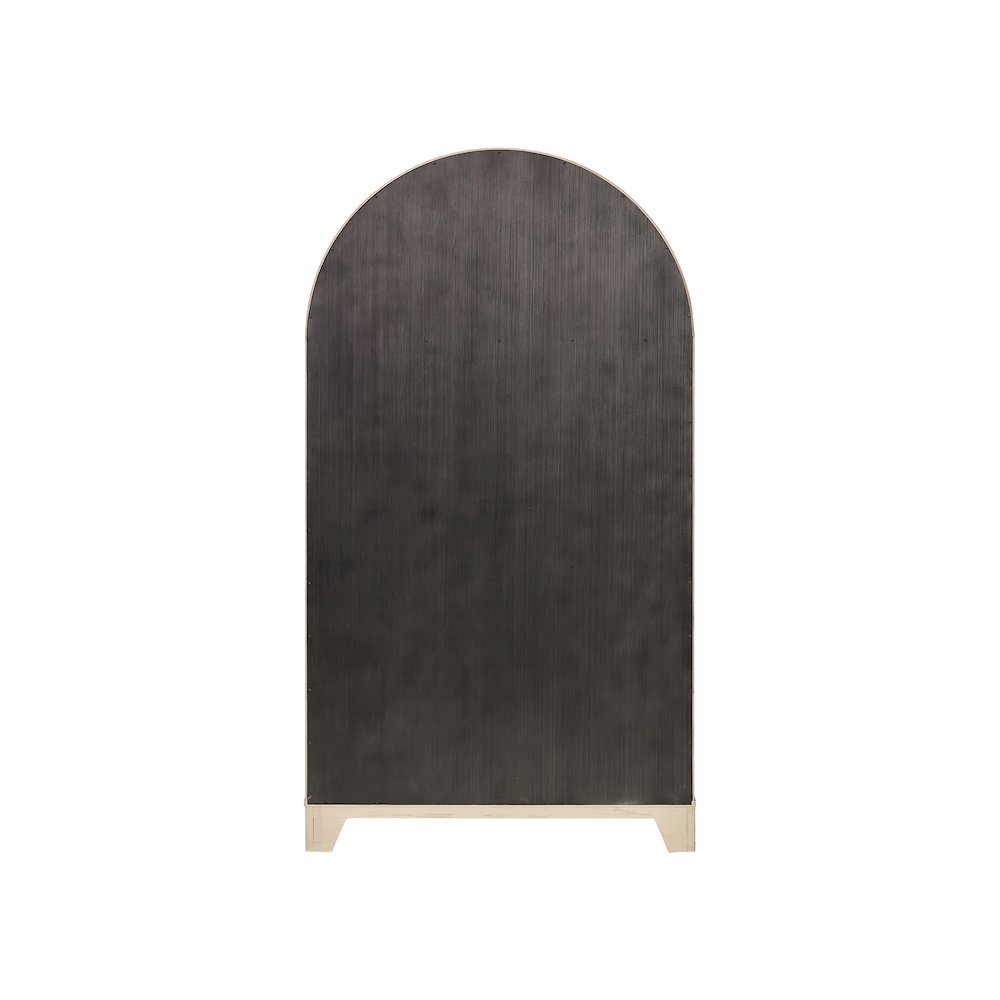 Quincey Coastal Arch shaped Bar Cabinet, Fully Assembled. Picture 4